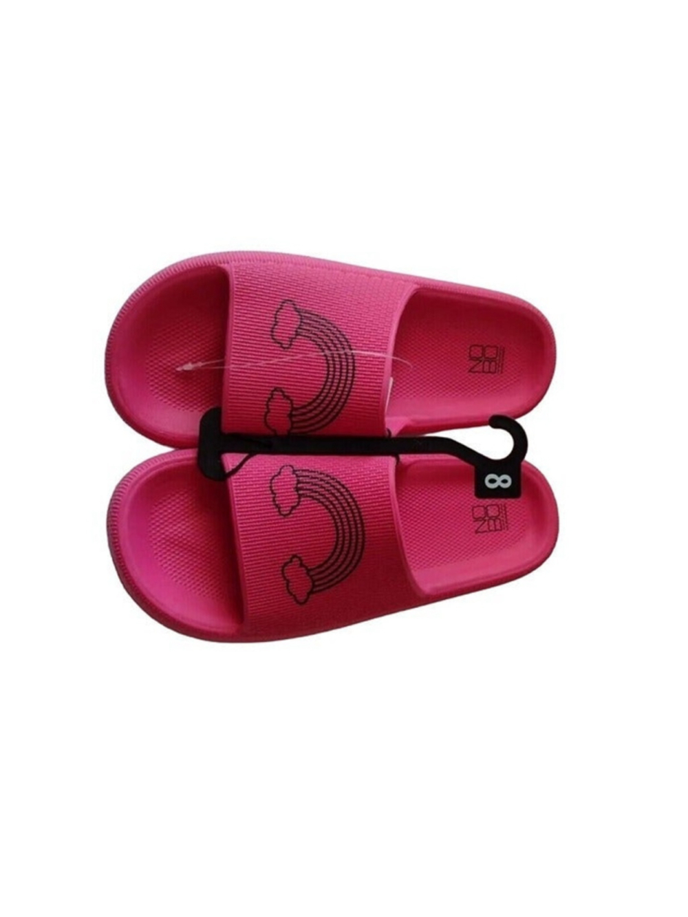 Barbie Bubblegum PINK Flip Flops Size 8 NEW No Boundaries